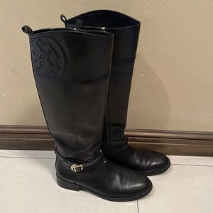 Black Tory Burch tall boots size 9.5